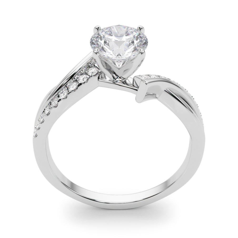 Bypass Single Row Engagement Ring