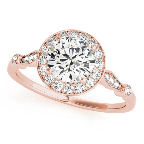 Solitaire Halo Engagement Rings