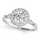 Solitaire Halo Engagement Rings