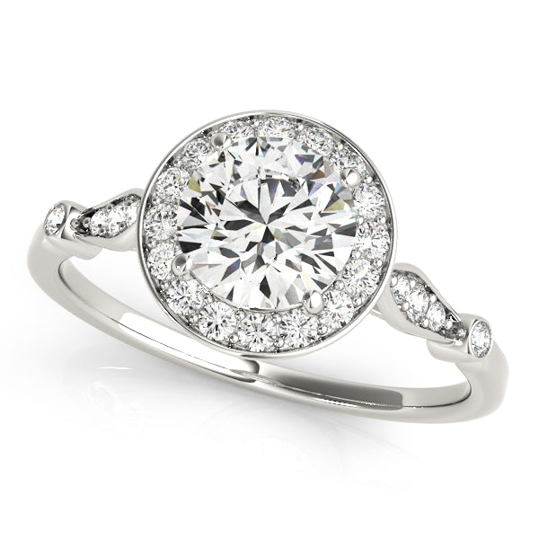 Solitaire Halo Engagement Rings