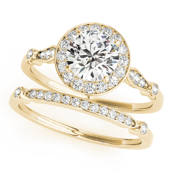Solitaire Halo Engagement Rings