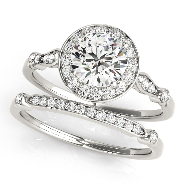 Solitaire Halo Engagement Rings