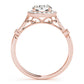 Solitaire Halo Engagement Rings