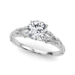 Accented Vintage-Inspired Engagement Ring