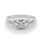 Accented Vintage-Inspired Engagement Ring