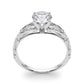 Accented Vintage-Inspired Engagement Ring