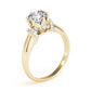 Solitaire Cluster Sides Engagement Rings