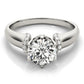 Solitaire Cluster Sides Engagement Rings