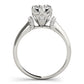 Solitaire Cluster Sides Engagement Rings