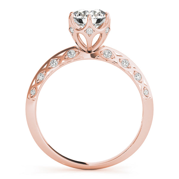 Vintage Solitaire Round Engagement Rings