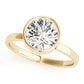 Solitaire Bezel Set Round Engagement Ring