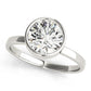 Solitaire Bezel Set Round Engagement Ring