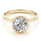 Solitaire Bezel Set Round Engagement Ring