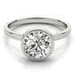 Solitaire Bezel Set Round Engagement Ring