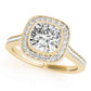 ENGAGEMENT RINGS HALO CUSH