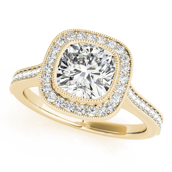 ENGAGEMENT RINGS HALO CUSH
