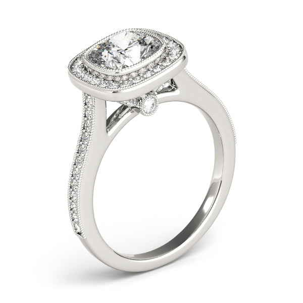 ENGAGEMENT RINGS HALO CUSH