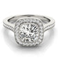 ENGAGEMENT RINGS HALO CUSH