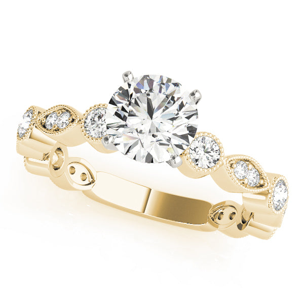 Antique Inspired Milgrain Engagement Ring