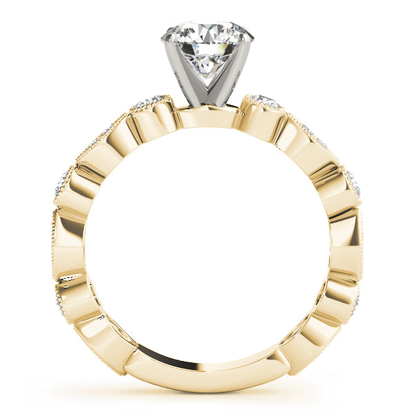 Antique Inspired Milgrain Engagement Ring