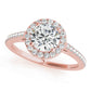 Round Halo Diamond Engagement Ring