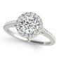 Round Halo Diamond Engagement Ring