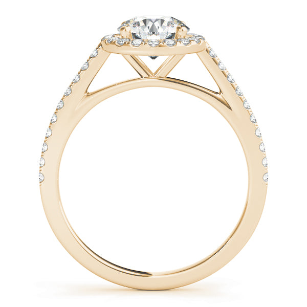 Round Halo Diamond Engagement Ring