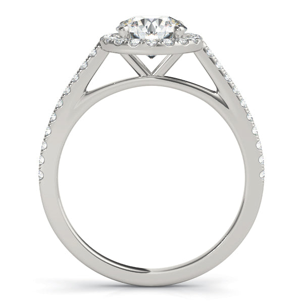 Round Halo Diamond Engagement Ring