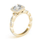 Twisted Shank Halo Engagement Rings