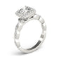 Twisted Shank Halo Engagement Rings