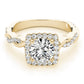 Twisted Shank Halo Engagement Rings