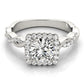 Twisted Shank Halo Engagement Rings