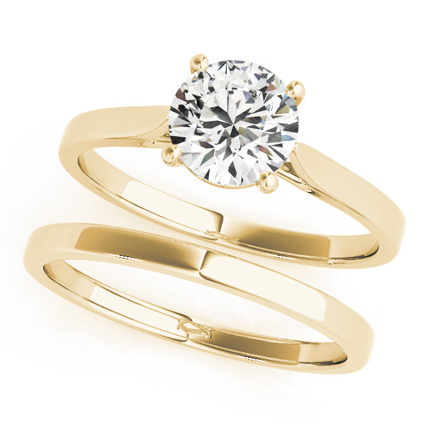 Solitaire Cathedral Engagement Ring