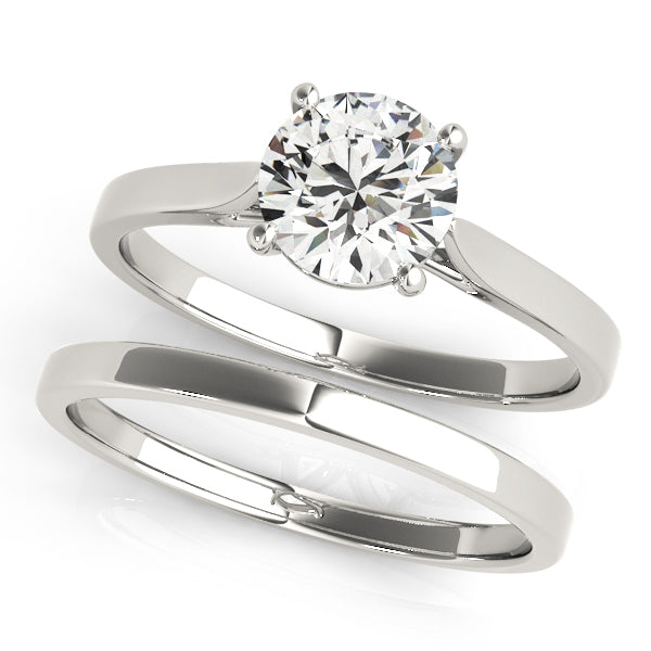 Solitaire Cathedral Engagement Ring