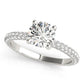 Pavé Set Round Engagement Ring