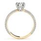 Pavé Set Round Engagement Ring