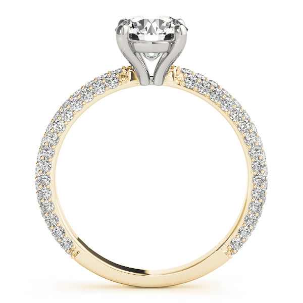 Pavé Set Round Engagement Ring