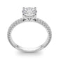 Pavé Set Round Engagement Ring