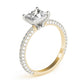 Pavé Princess Cut Engagement Ring