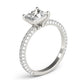 Pavé Princess Cut Engagement Ring