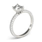 Multirow Pavé Engagement Ring
