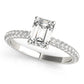 Multirow Pavé Engagement Ring