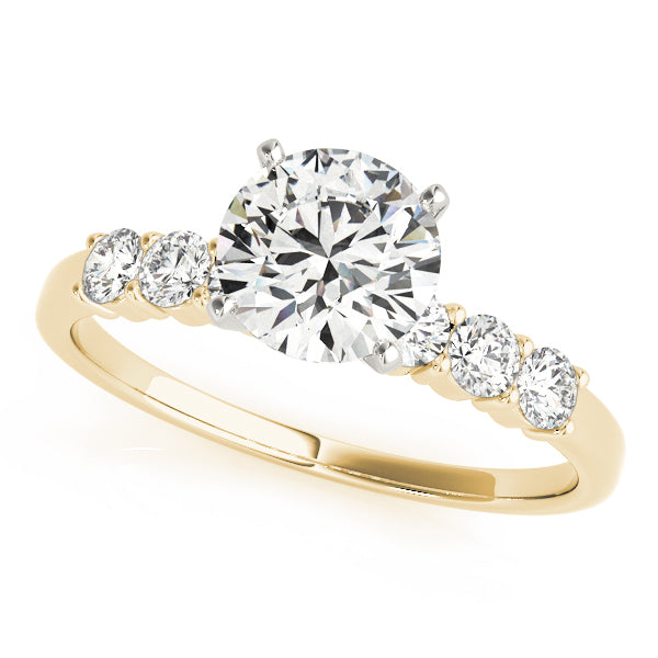 Single Row Shared Prong Engagement Rings