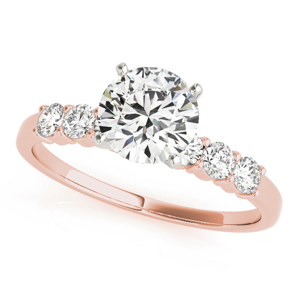Single Row Shared Prong Engagement Rings