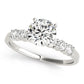 Single Row Shared Prong Engagement Rings