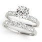 Single Row Shared Prong Engagement Rings