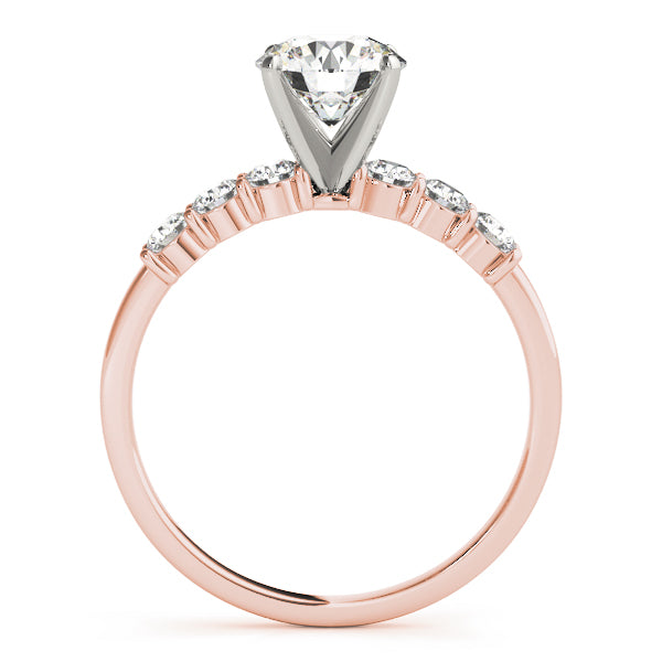 Single Row Shared Prong Engagement Rings