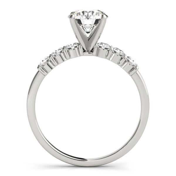 Single Row Shared Prong Engagement Rings