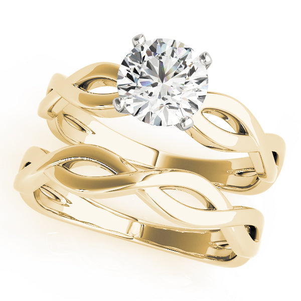 Twisted Shank Solitaire Engagement Ring