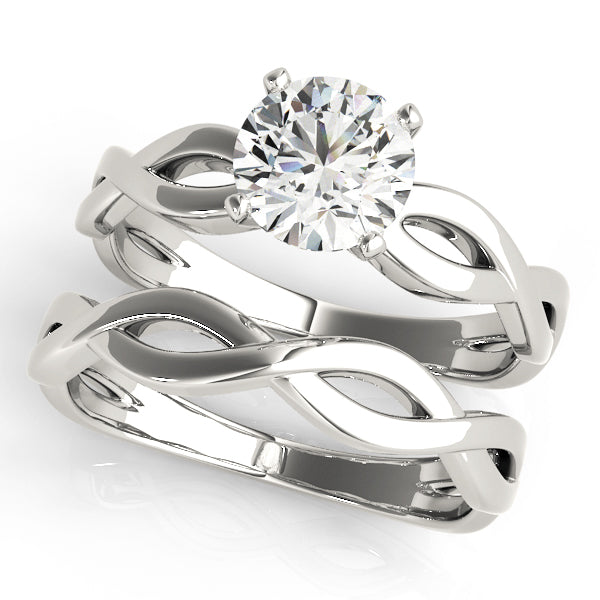 Twisted Shank Solitaire Engagement Ring